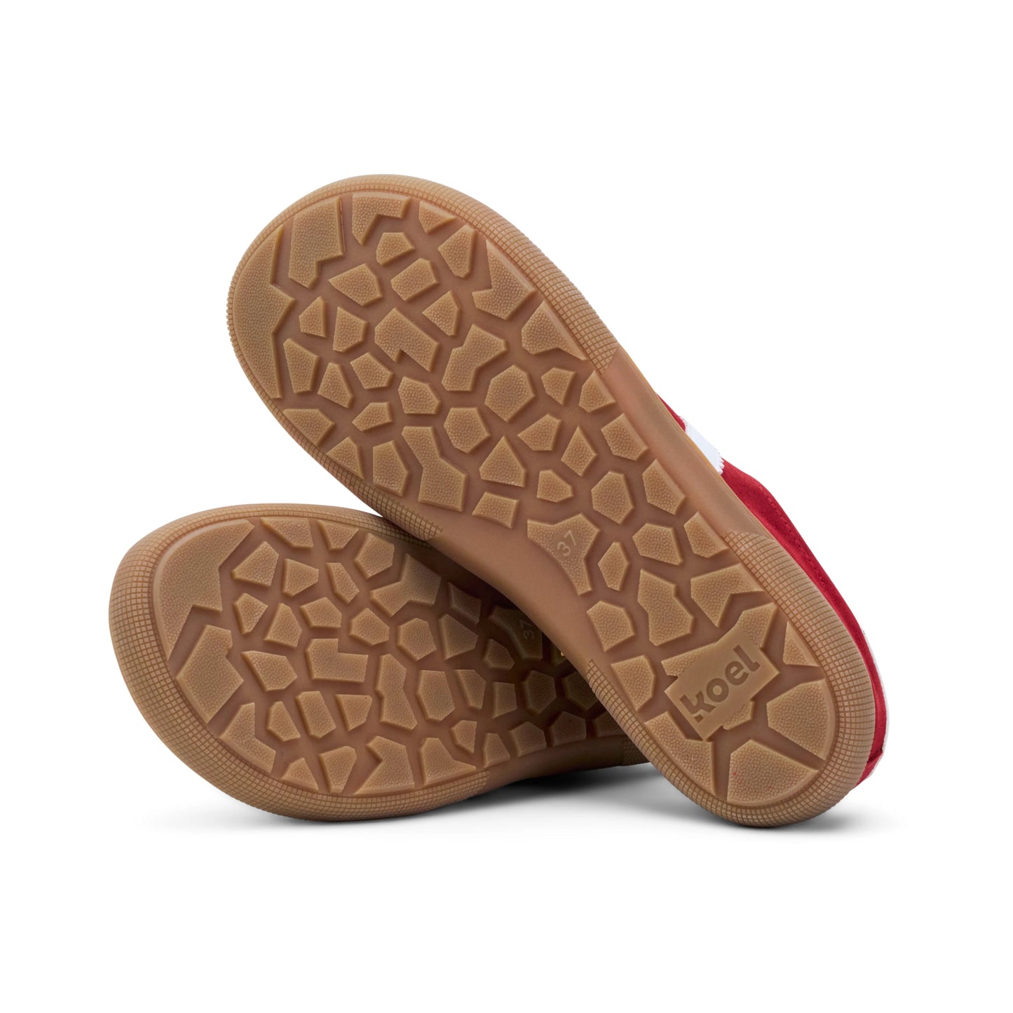 Koel - Francie II Suede Red - Casual Sneakers Barefoot - Cacles Barefoot