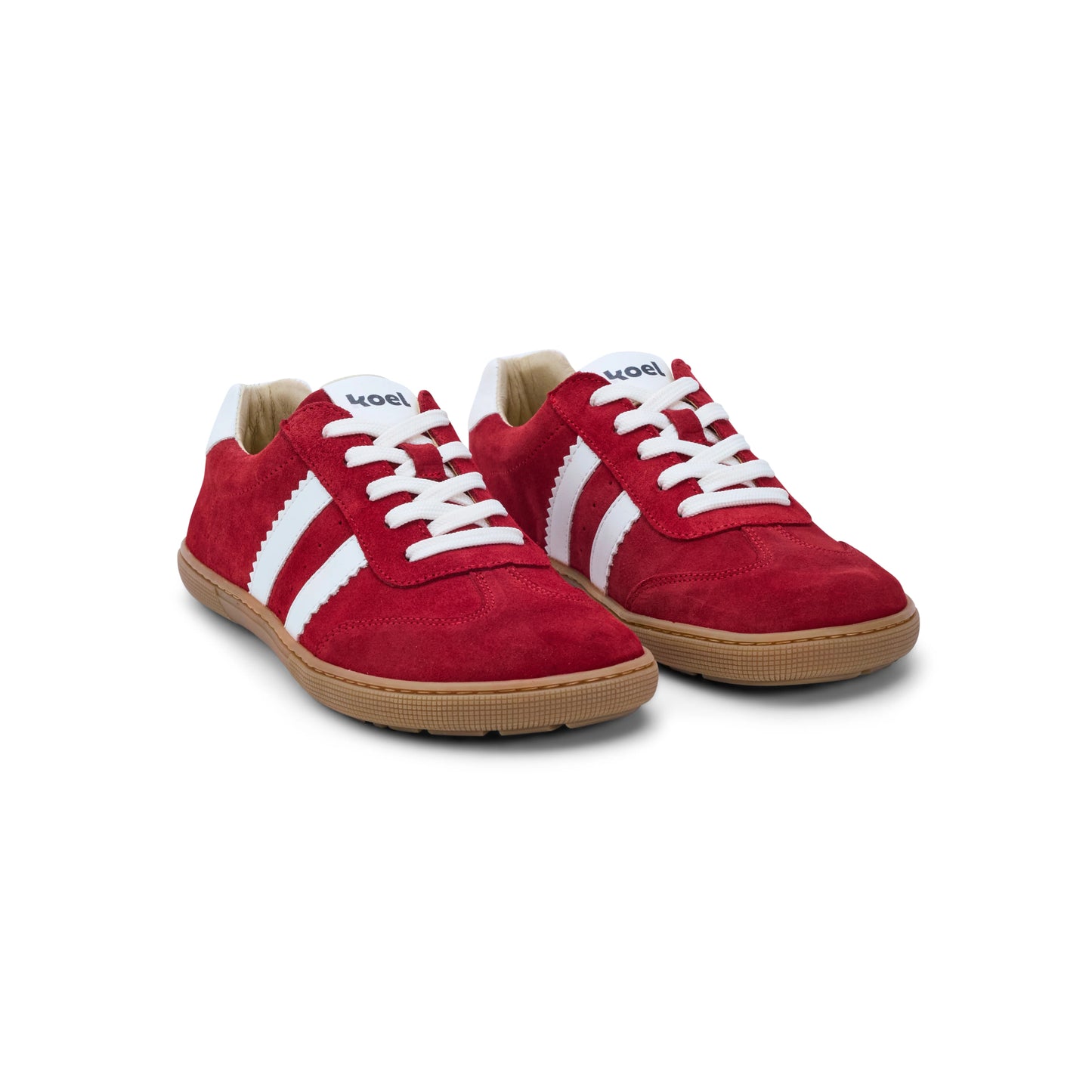 Koel - Francie II Suede Red - Casual Sneakers Barefoot - Cacles Barefoot