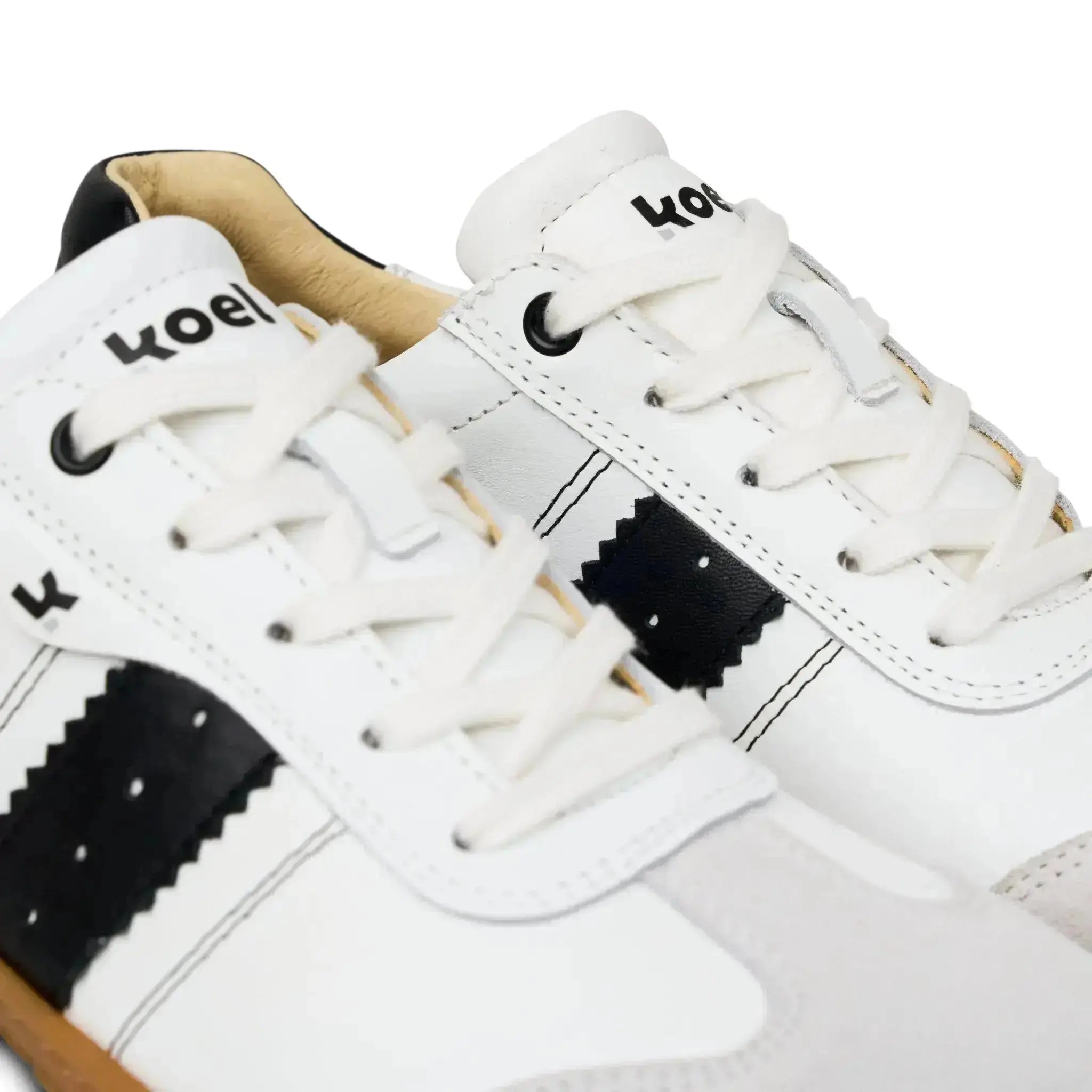 Koel - ILA Napa Suede 3.0 Off White/Black - Sneakers Barefoot Retro