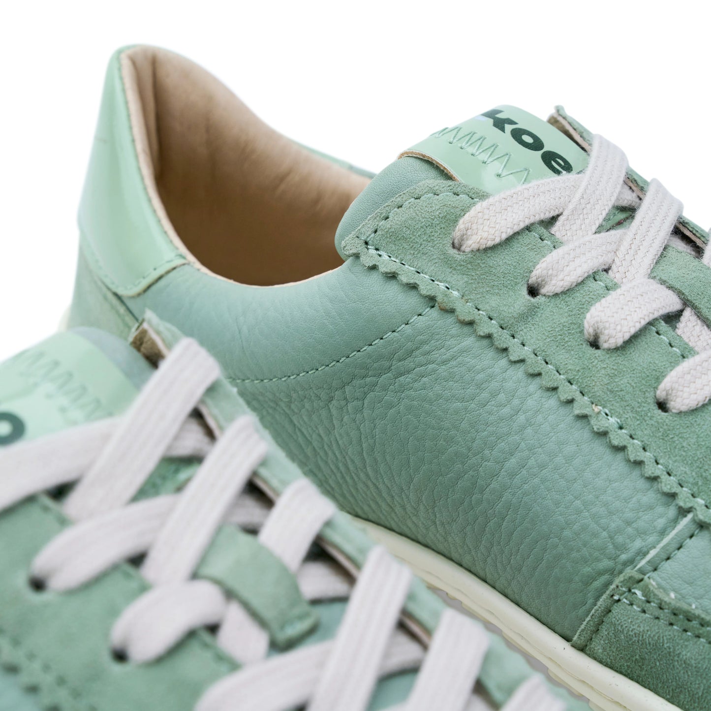 Koel - Isabella Suede Mint - Sneakers Barefoot - Cacles Barefoot