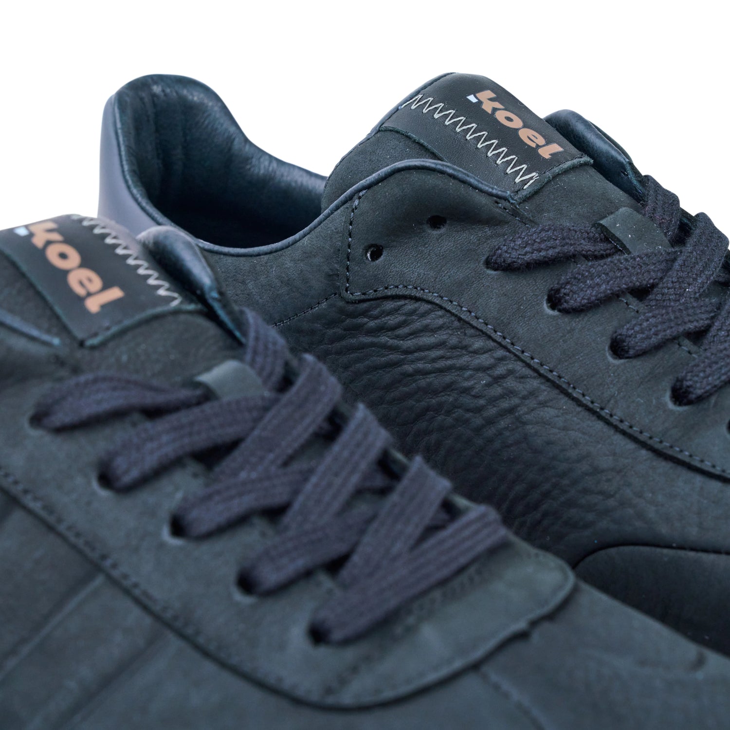 Koel Men – IDO Leather Black - Casual Sneakers Barefoot - Cacles Barefoot