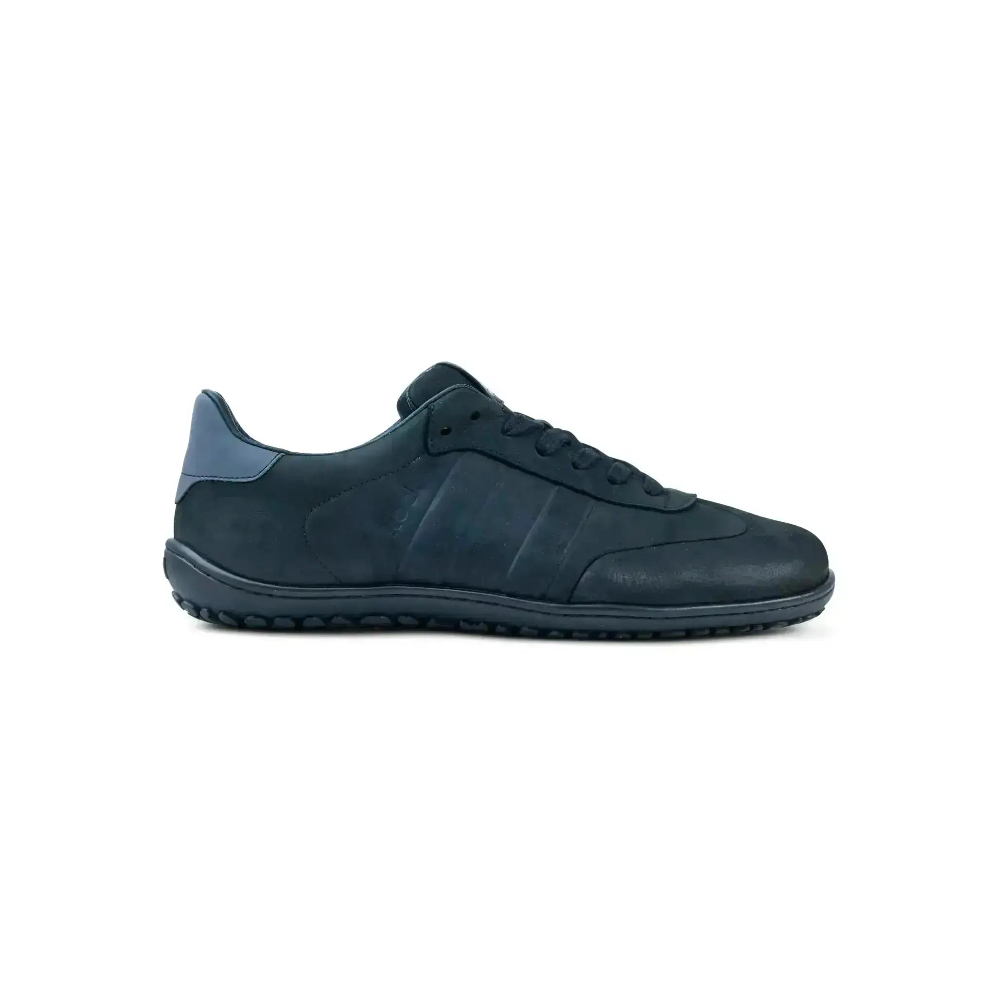 Koel Men – IDO Leather Black - Deportivas Barefoot Casual negras para hombre