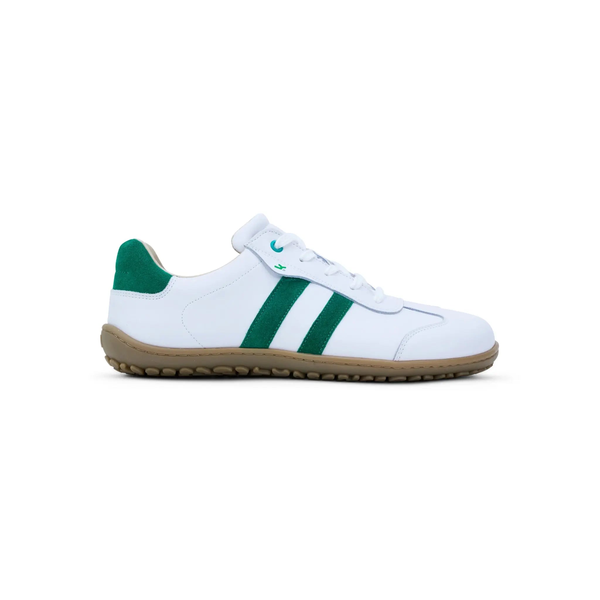 Koel Men - ILO Napa Off White/Green - Sneakers Barefoot blancas con verde para hombre