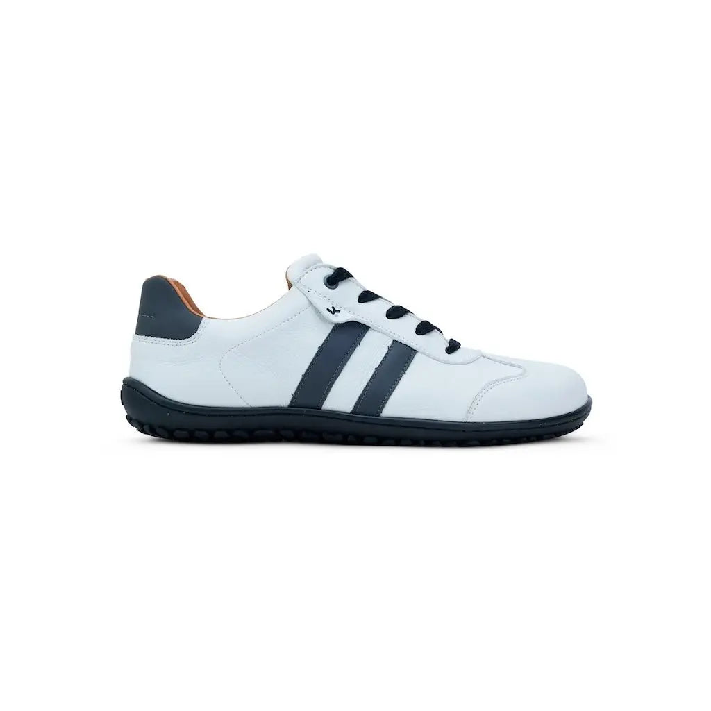 Koel Men - ILO Napa Off White/Grey - Sneakers Barefoot blancas con gris para hombre