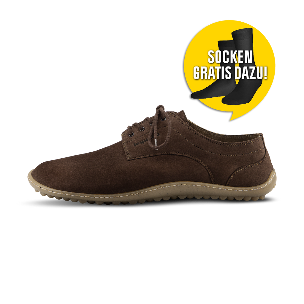 Leguano Dean Brown - Zapatos Barefoot Elegantes Unisex Marrones