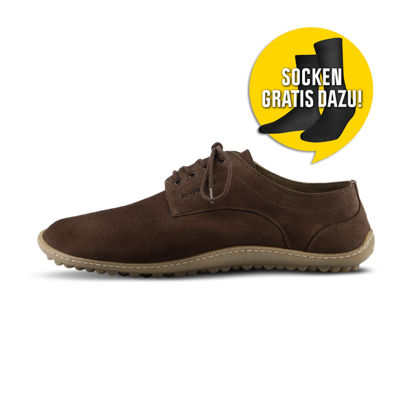 Leguano Dean Brown - Zapatos Barefoot Elegantes Unisex Marrones