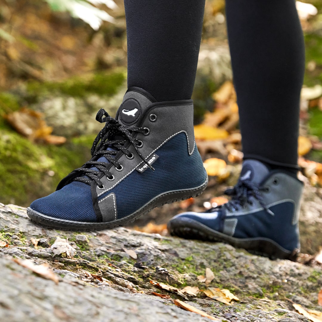 Leguano Jaspar Blau - Botines barefoot ligeros para senderismo azules-Botines-Leguano-Cacles Barefoot