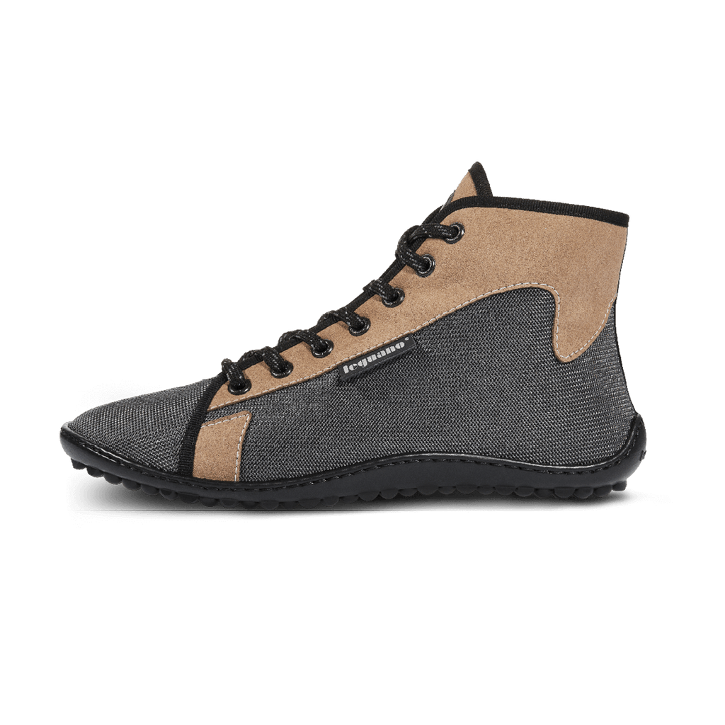 Leguano Jaspar Forester - Botines barefoot ligeros para senderismo marrones
