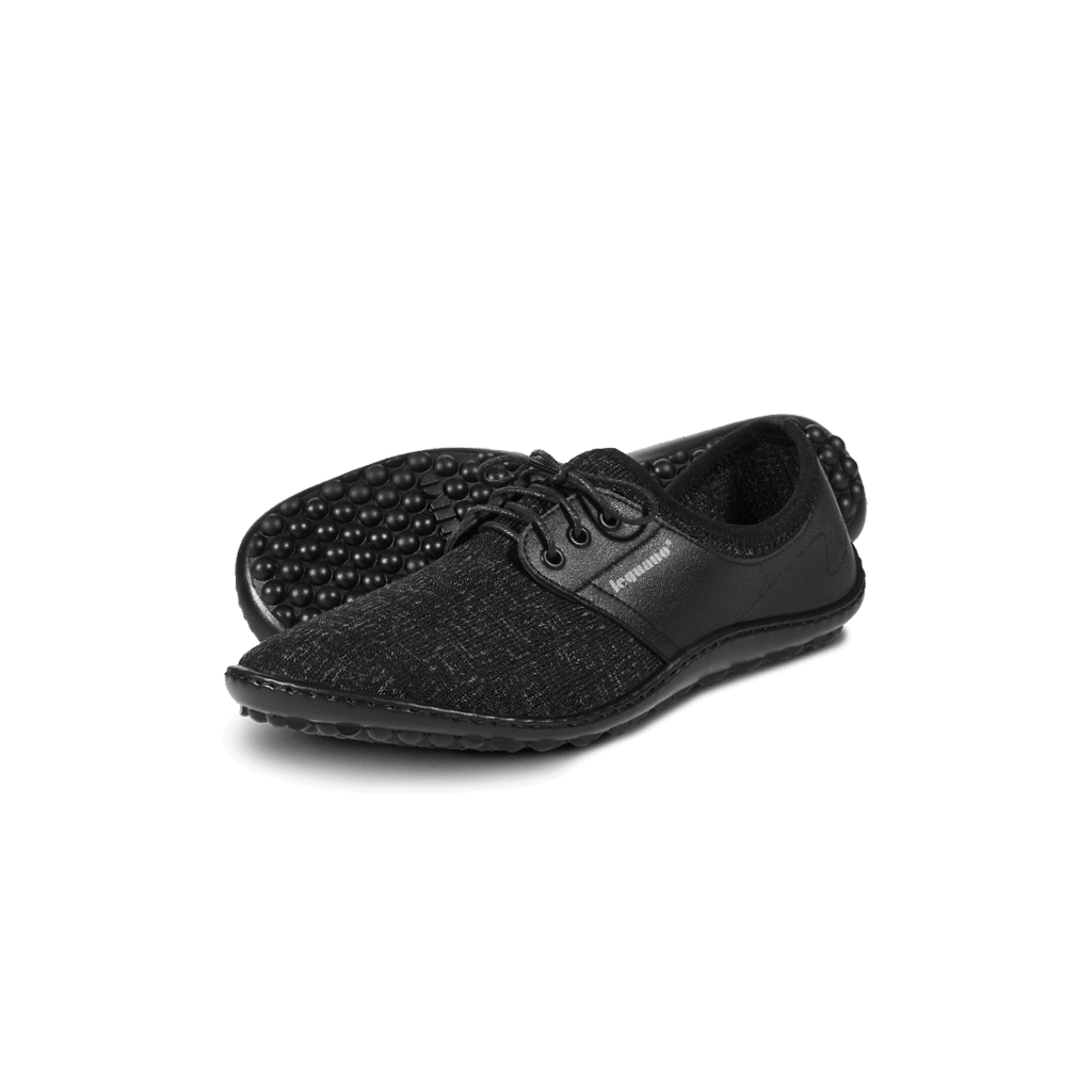 Leguano Juno Schwarz - Zapatillas Casual y de Oficina Unisex Negras