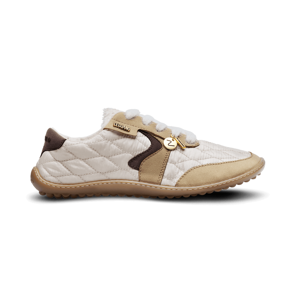 Leguano Nightstep Cosy Cream - Zapatillas Barefoot Casual Everyday para Mujer Blanco Beige