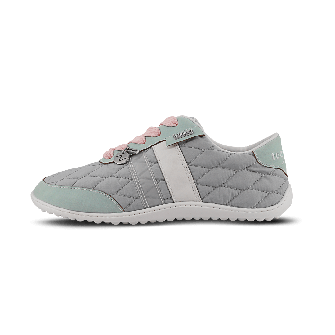 Leguano Nightstep Mint - Zapatillas Barefoot Casual Everyday para Mujer Gris Menta