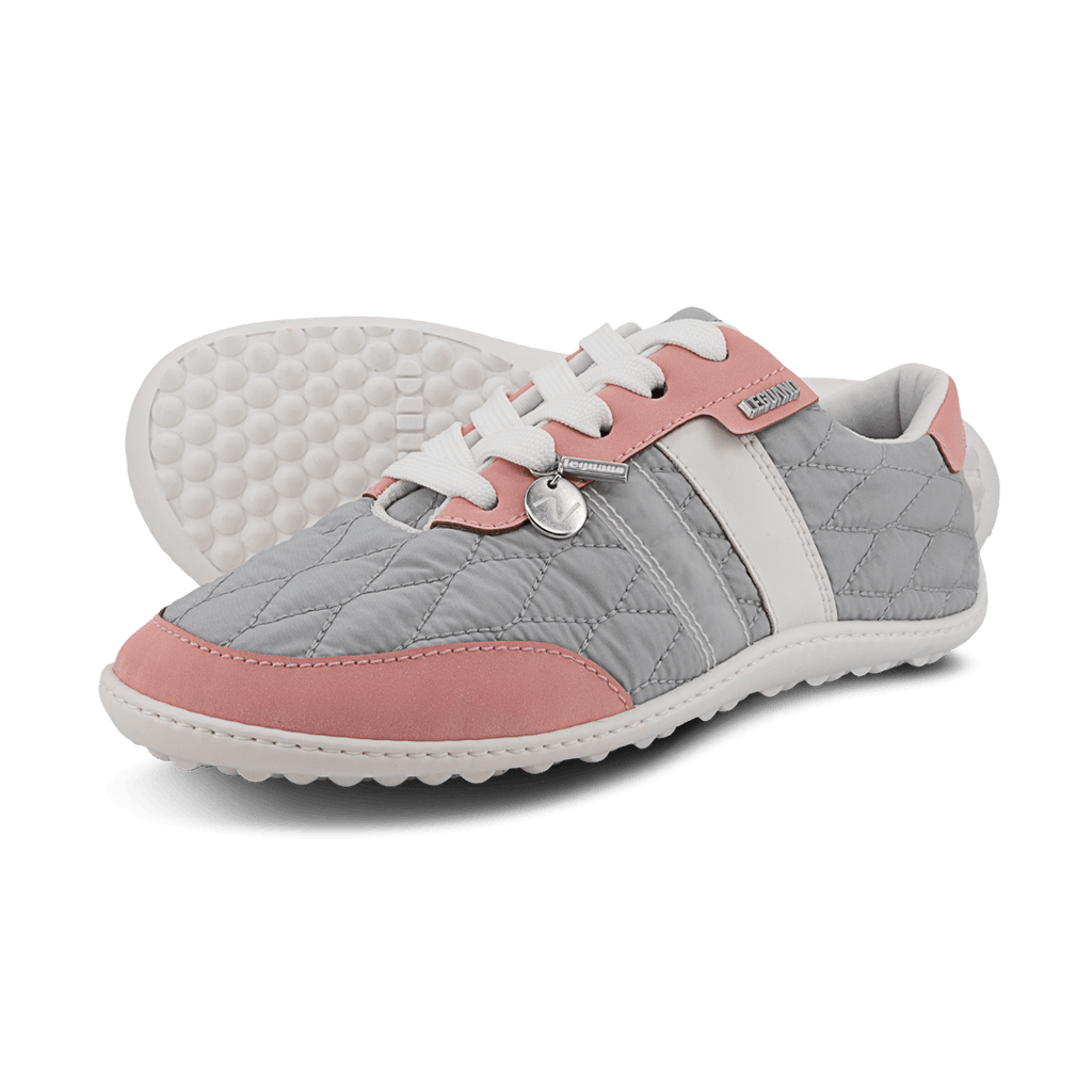 Leguano Nightstep Rose - Zapatillas Barefoot Casual Everyday para Mujer Gris Rosa