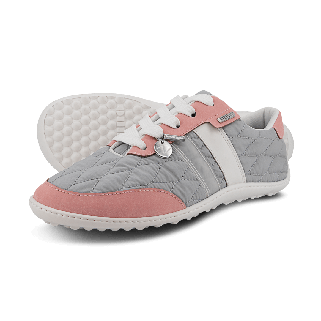Leguano Nightstep Rose - Zapatillas Barefoot Casual Everyday para Mujer Gris Rosa