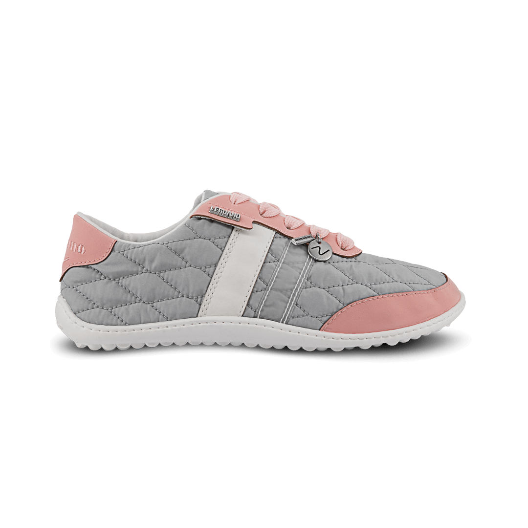 Leguano Nightstep Rose - Zapatillas Barefoot Casual Everyday para Mujer Gris Rosa