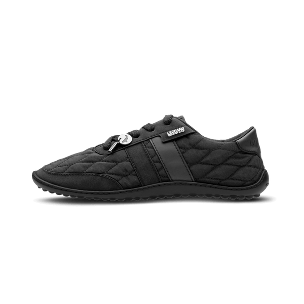 Leguano Nightstep Black - Zapatillas Barefoot Casual Everyday para Mujer Negras