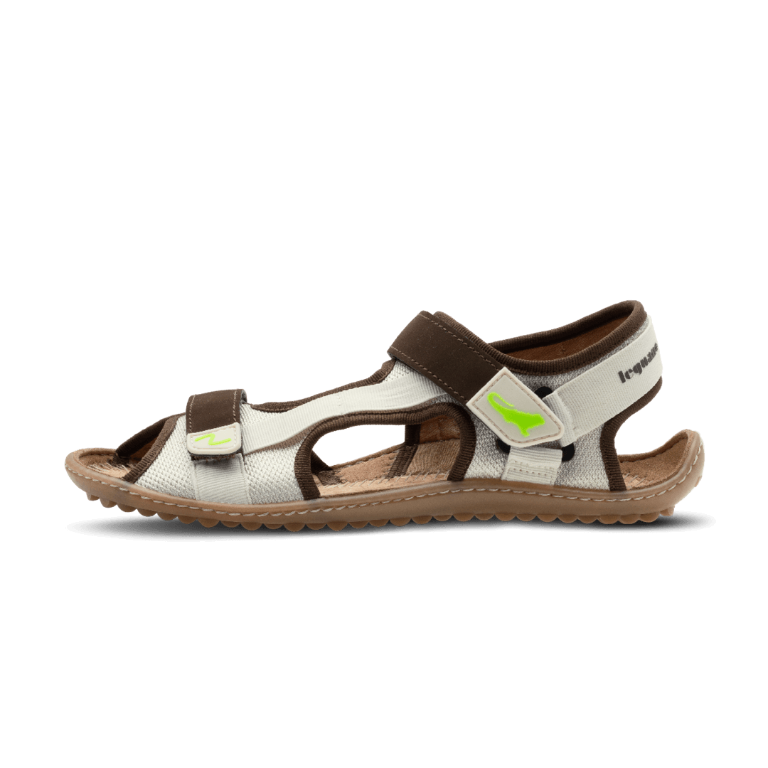 Leguano Attrekktive Nature - Sandalias barefoot deportivas para senderismo y outdoor blanco natural