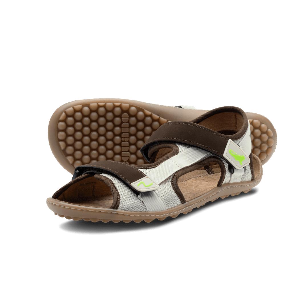 Leguano Attrekktive Nature - Sandalias barefoot deportivas para senderismo y outdoor blanco natural