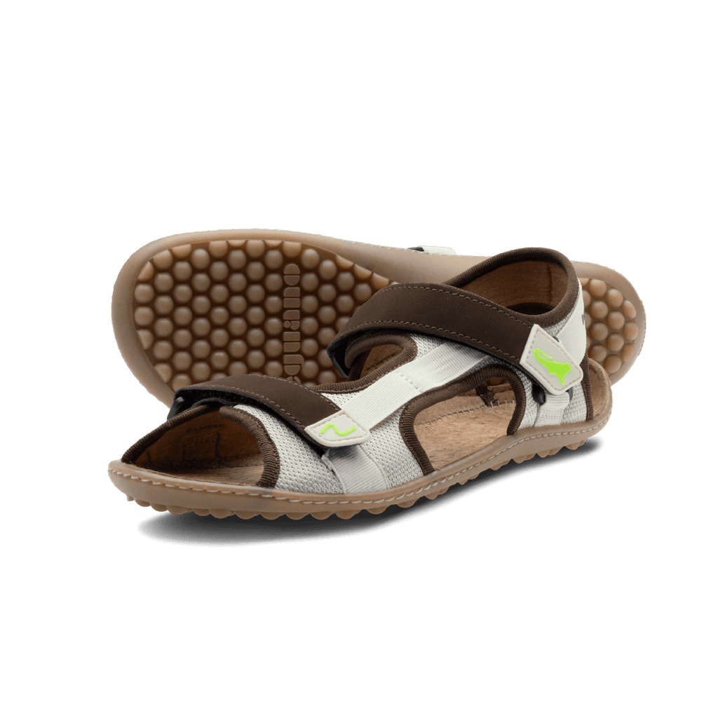 Leguano Attrekktive Nature - Sandalias barefoot deportivas para senderismo y outdoor blanco natural