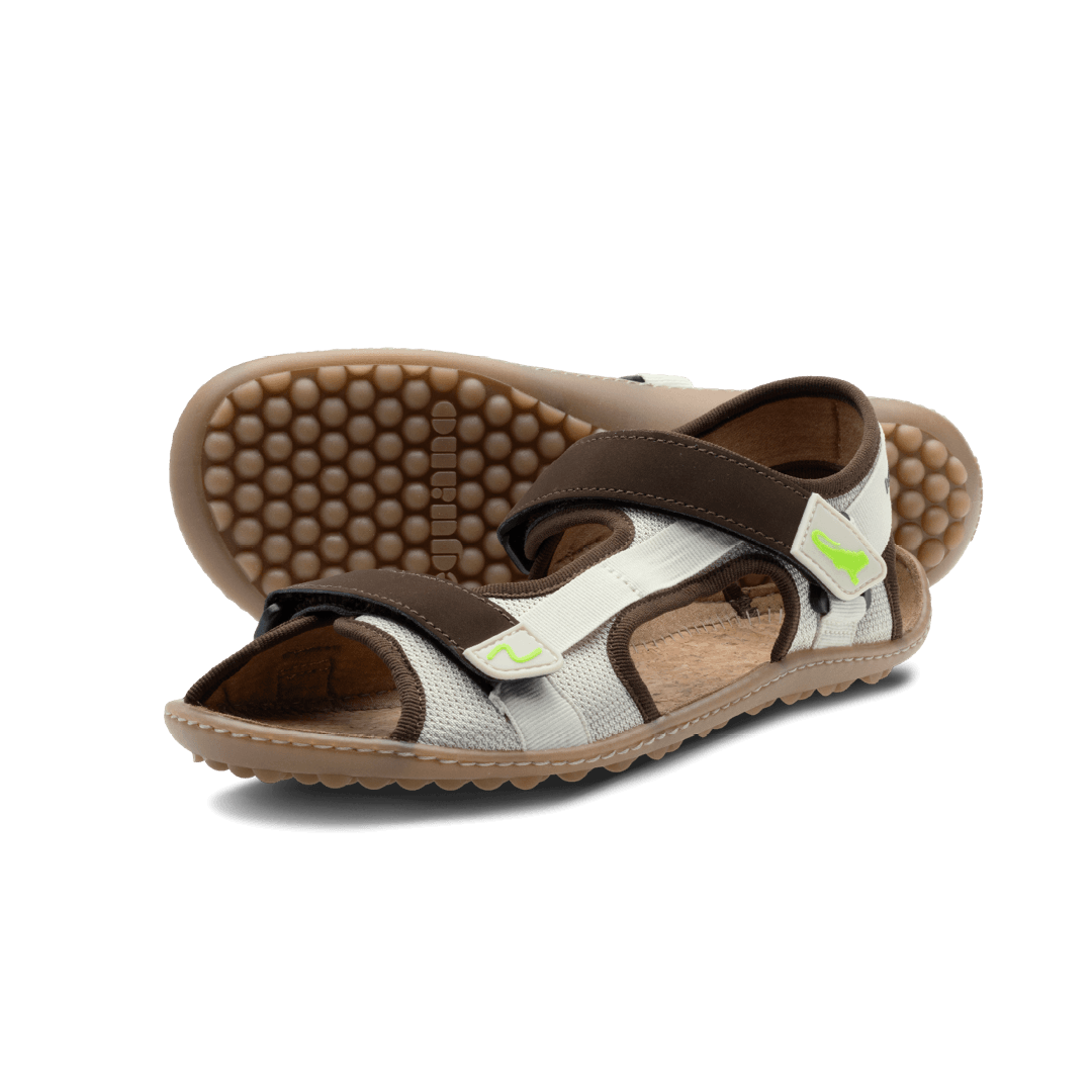 Leguano Attrekktive Nature - Sandalias barefoot deportivas para senderismo y outdoor blanco natural