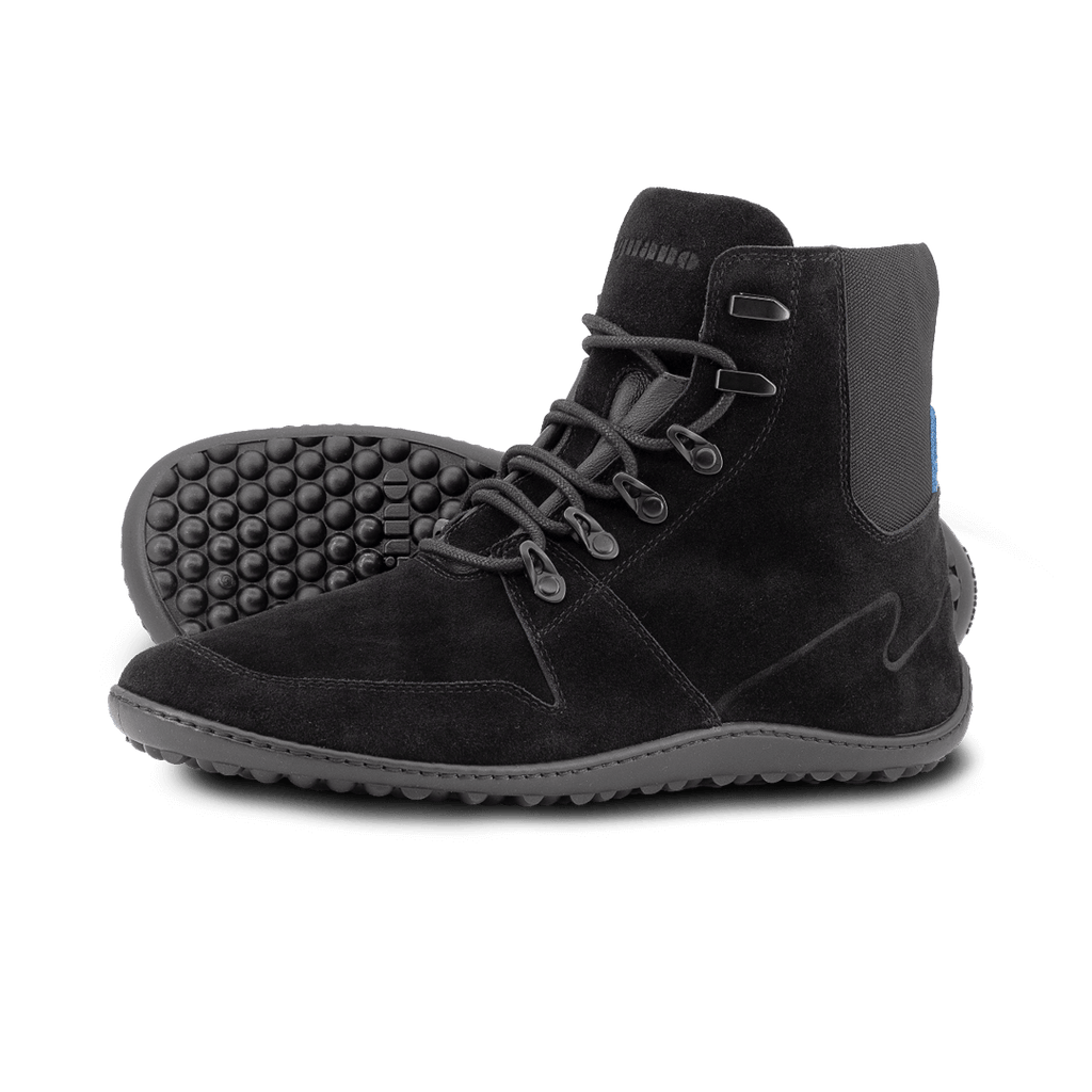 Leguano Velord - Botines barefoot otoñales elegantes unisex negros
