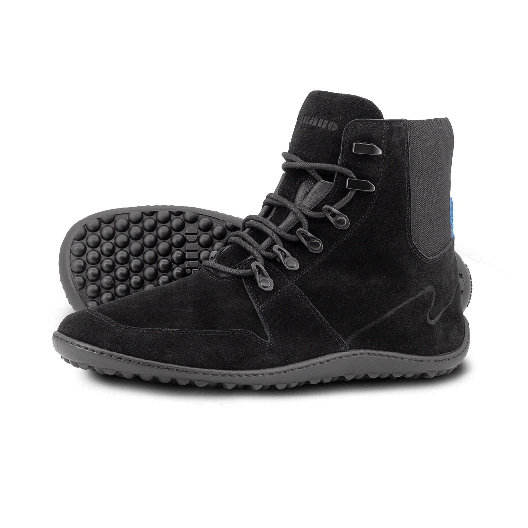 Leguano Velord - Botines barefoot otoñales elegantes unisex negros