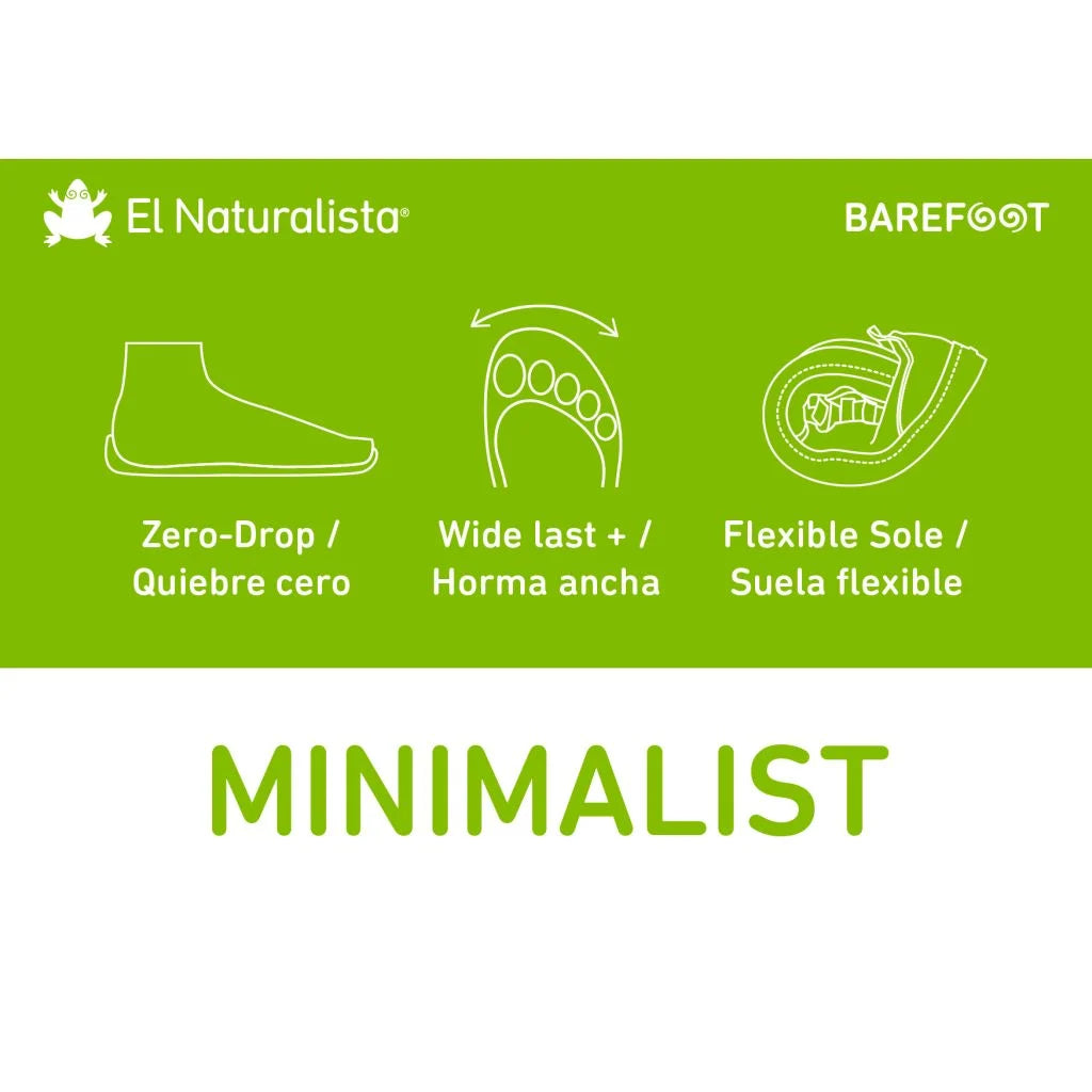 El Naturalista Nómada 5262A Alpine Grass Petrol - Botines Chelsea barefoot de mujer grises