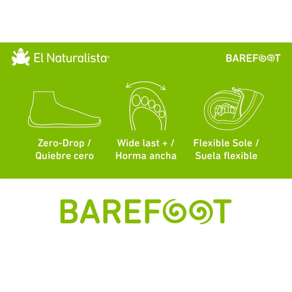 El Naturalista 5672C Bare Pleasant Black - Botines "pisacacas" barefoot calientes negros
