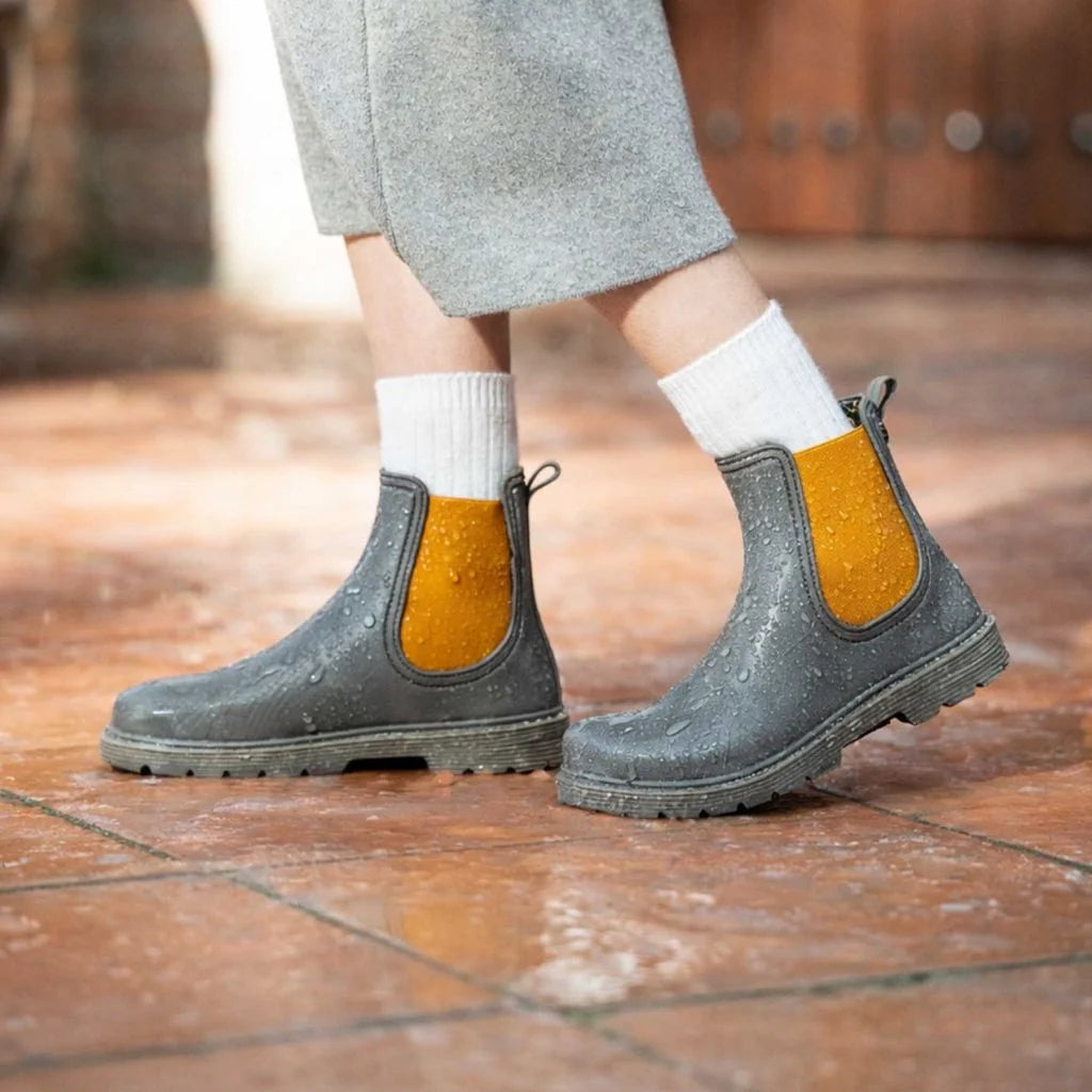 El Naturalista Chuva NA35 Rubber Topo-Skimo - Botines Chelsea barefoot para lluvia grises-Botas Chelsea-El Naturalista-Cacles Barefoot