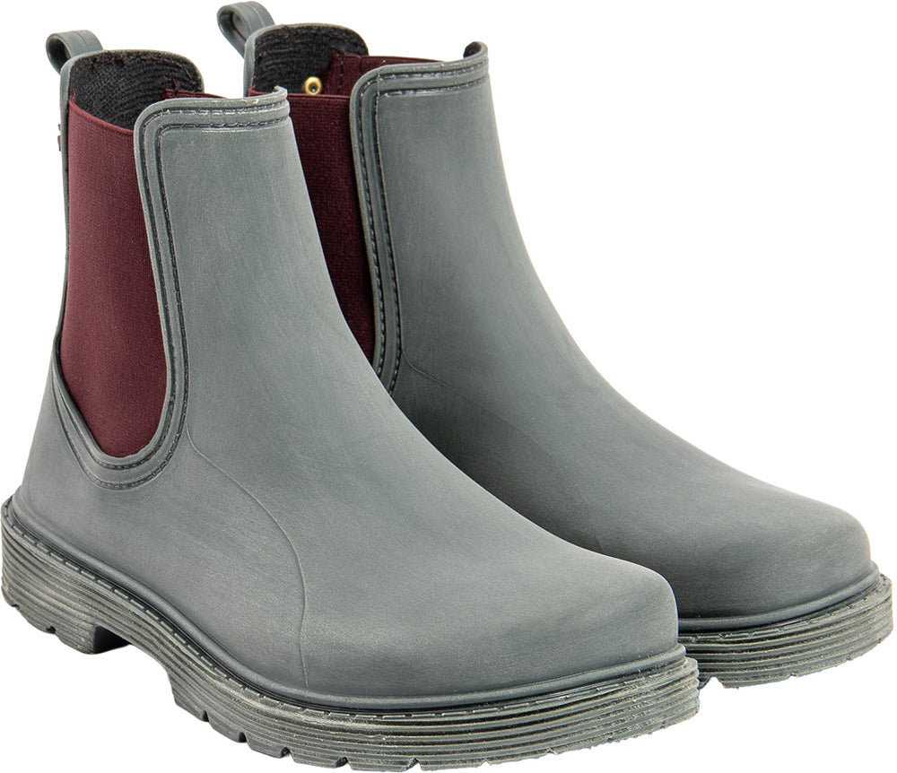 El Naturalista Chuva NA35 Rubber Kaki-Malva - Botines Chelsea barefoot para lluvia verdes-Botas Chelsea-El Naturalista-Cacles Barefoot