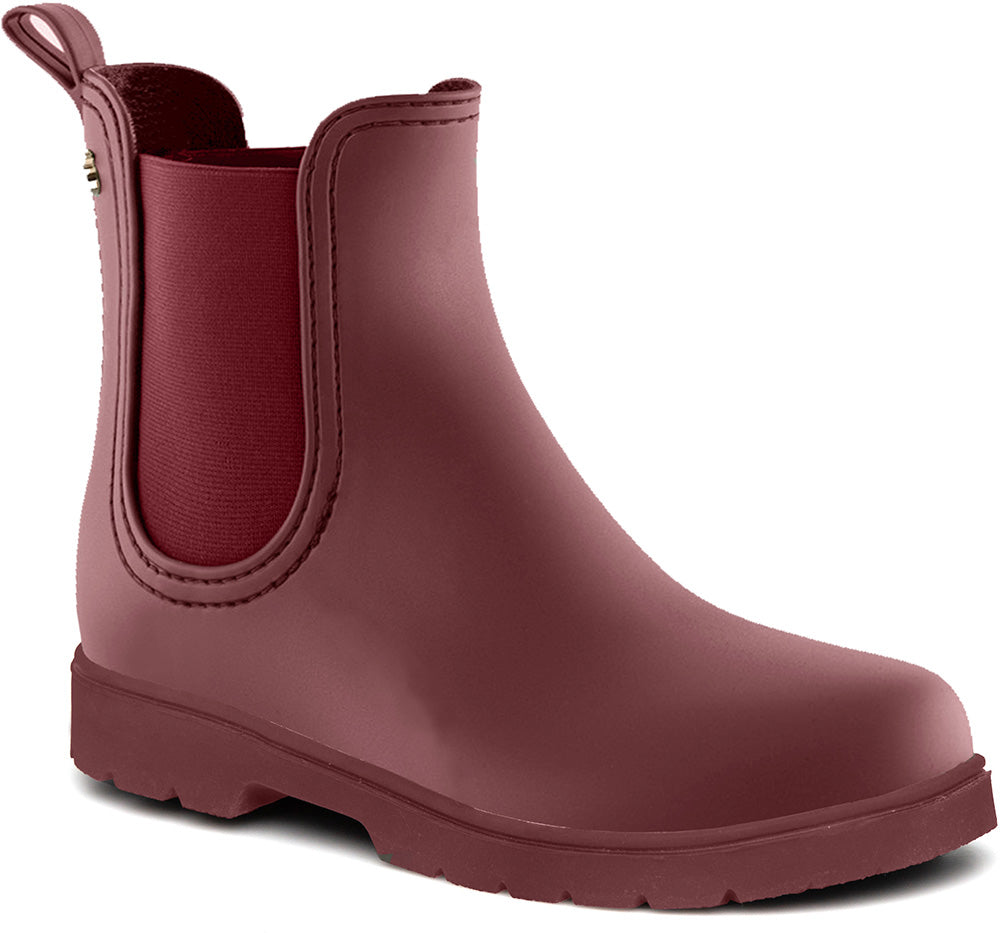 El Naturalista Chuva NA35 Rubber Wine - Botines Chelsea barefoot para lluvia burdeos