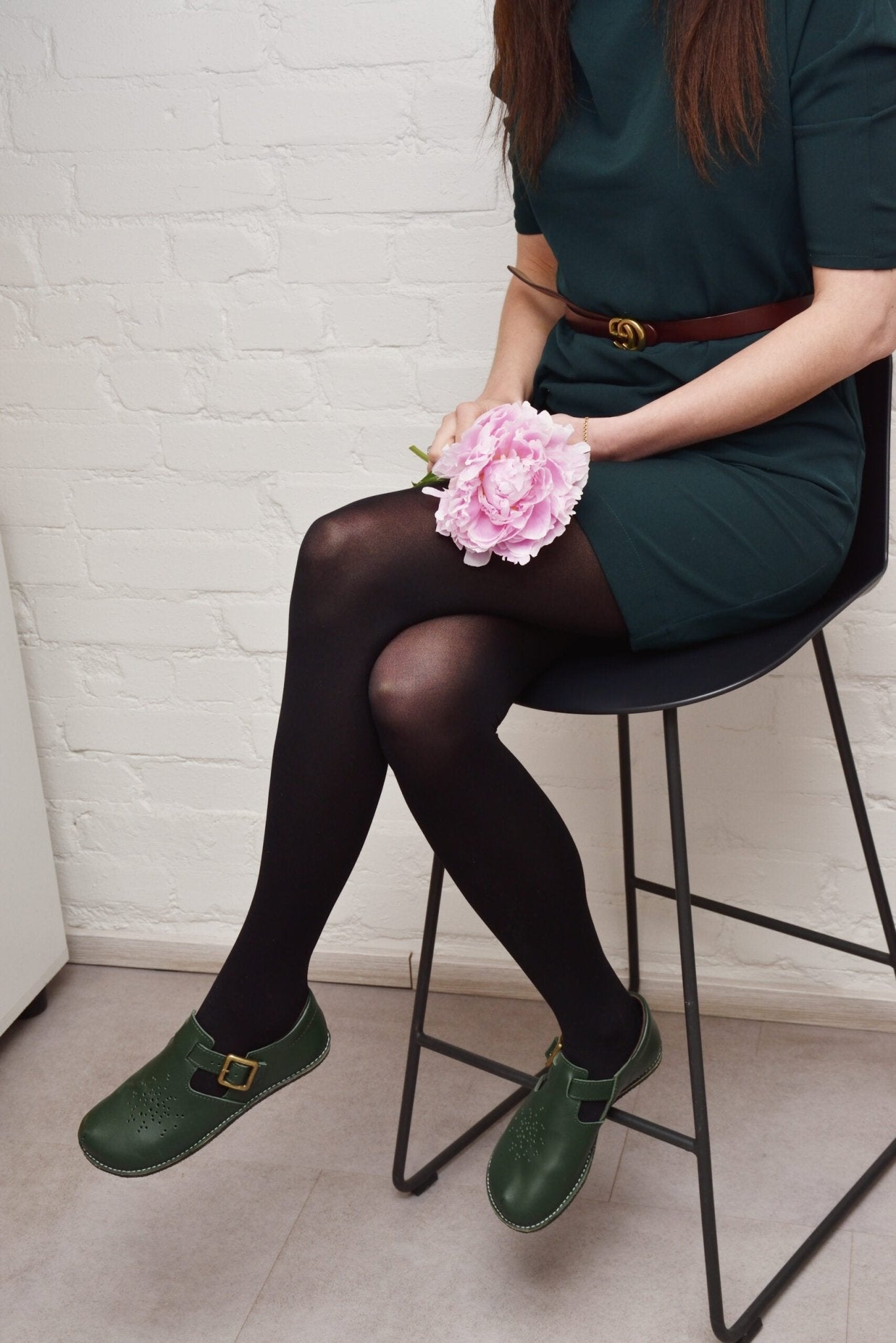 OmaKing - Kuuda Dark Green - merceditas minimalistas - Cacles Barefoot