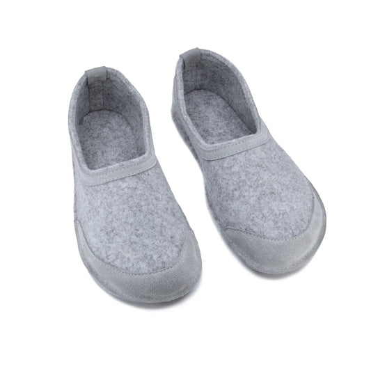 Omaking - Tuuka Grey - zapatillas de casa barefoot fieltro - Cacles Barefoot