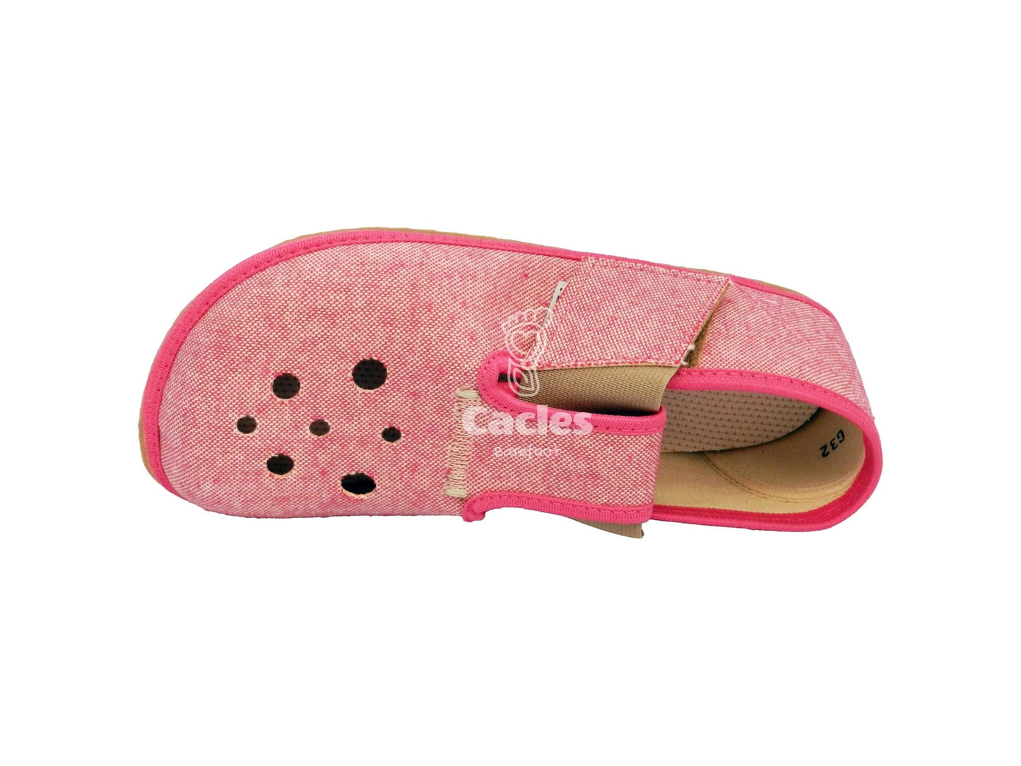Pegres - BF03 - zapatillas de casa barefoot - rosa - Cacles Barefoot