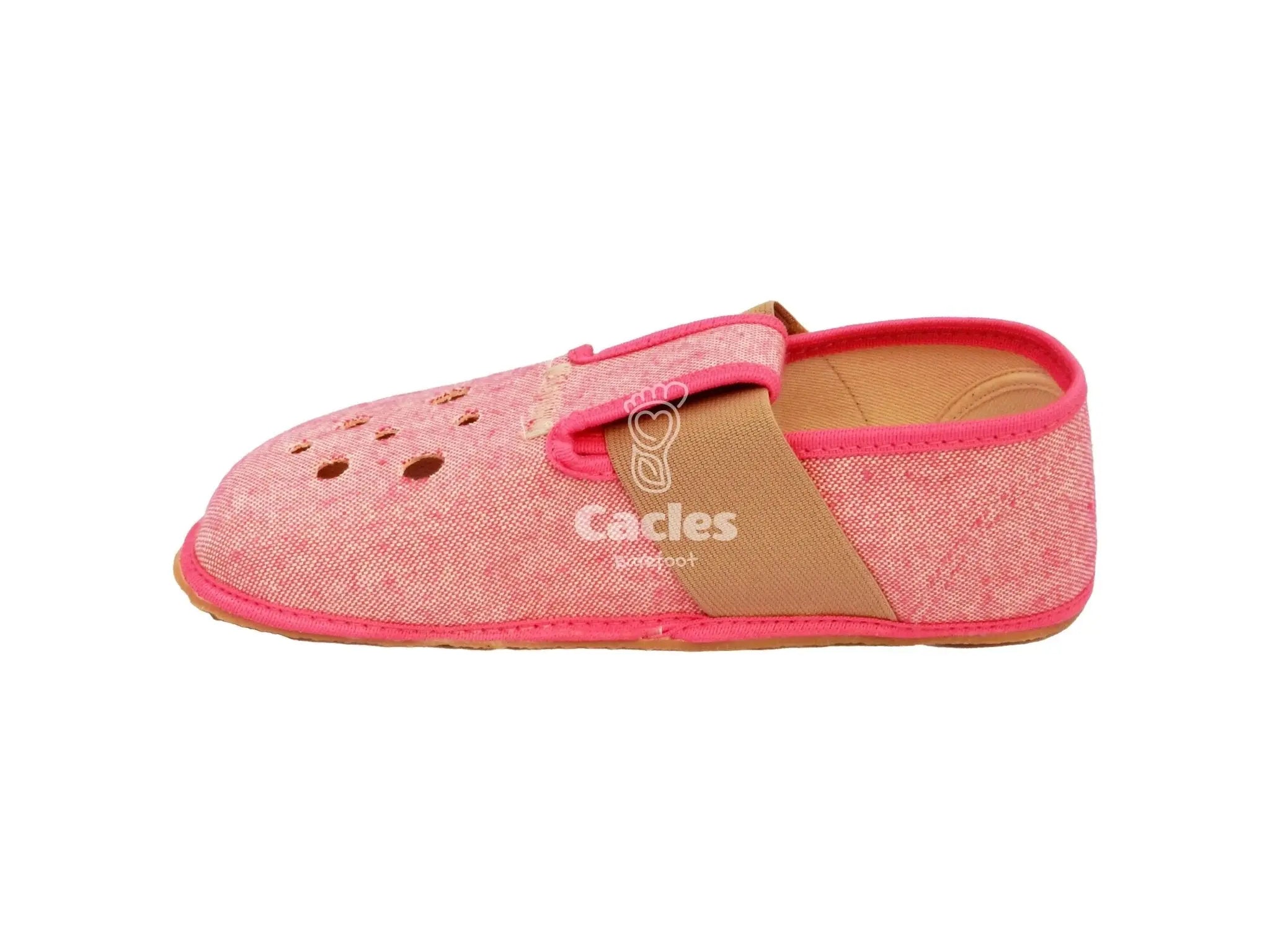 Pegres - BF03 - zapatillas de casa respetuosas de primeros pasos - rosa