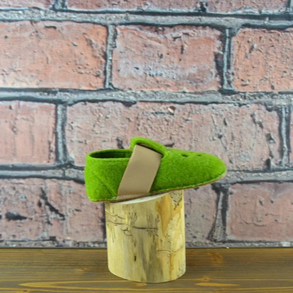 Pegres - BF04 - zapatillas de casa barefoot - verde - Cacles Barefoot