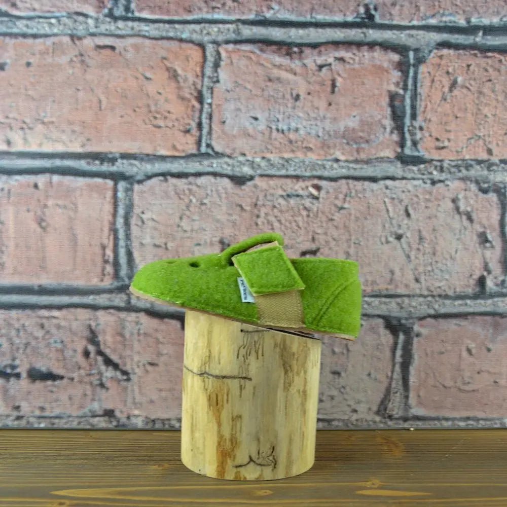 Pegres - BF04 - zapatillas de casa barefoot - verde - Cacles Barefoot