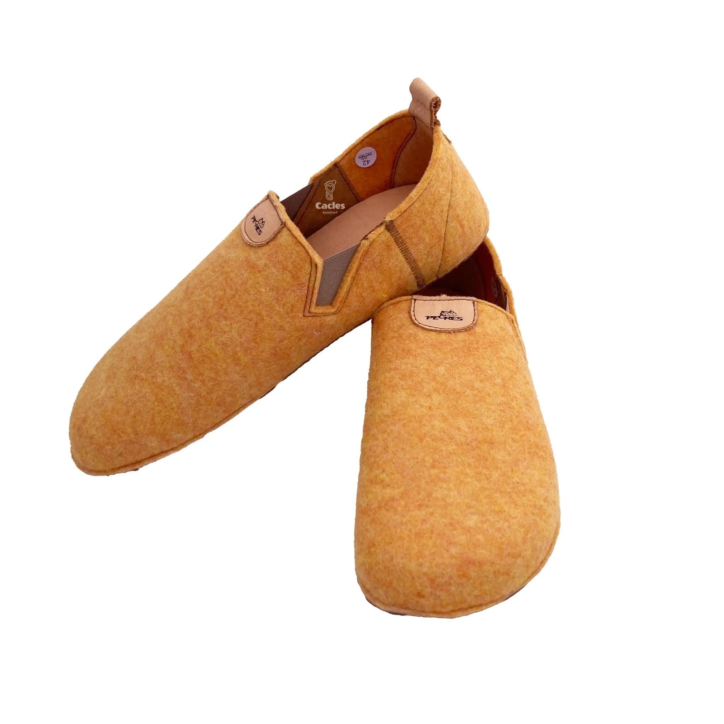 Pegres - BF15U - zapatillas de casa barefoot de adulto - amarillo - Cacles Barefoot