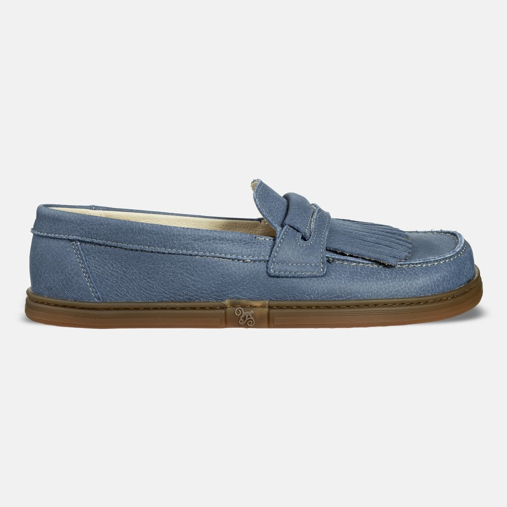 Magical Shoes Pienza Blue - Mocasines barefoot unisex azules