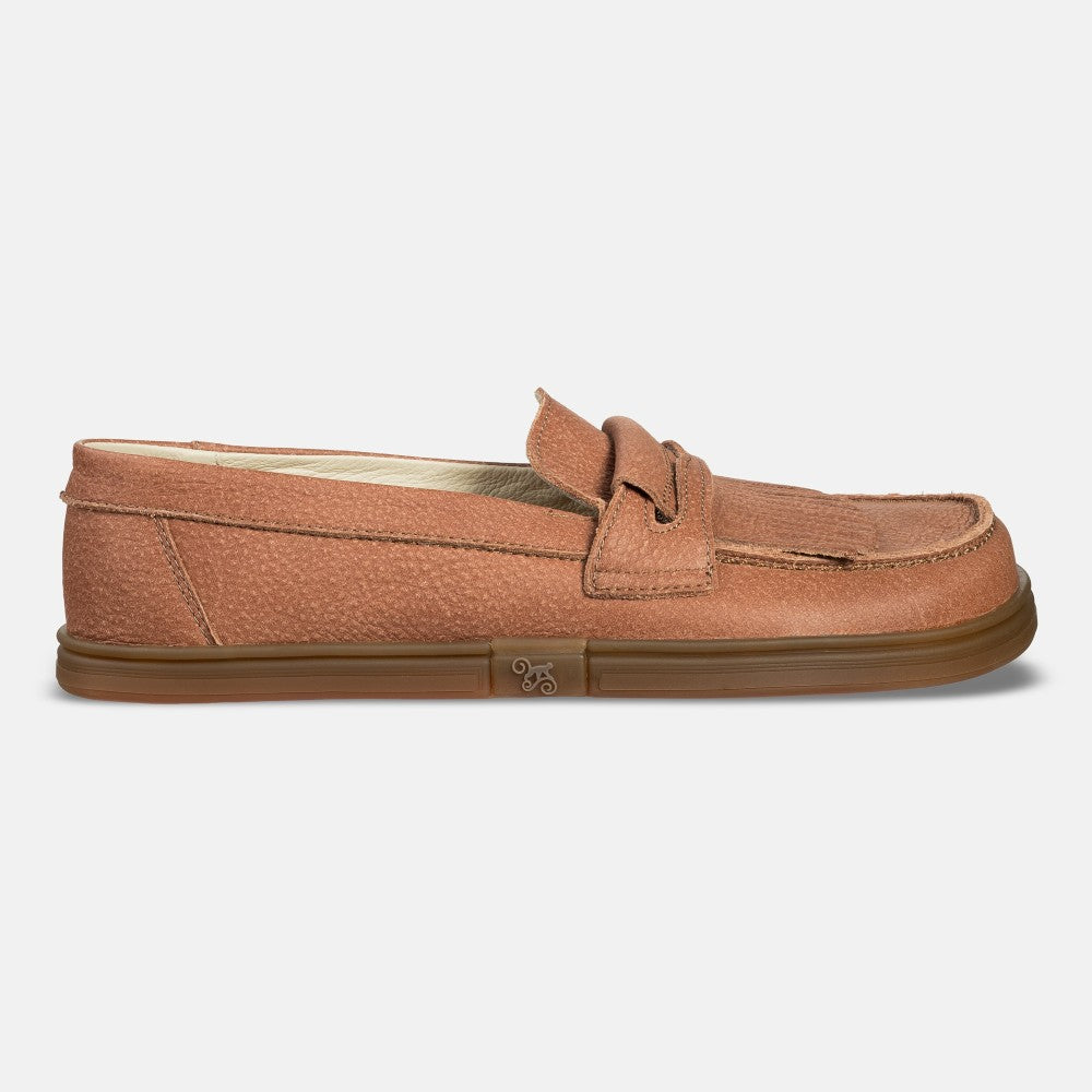 Magical Shoes Pienza Brick - Mocasines barefoot unisex rojos