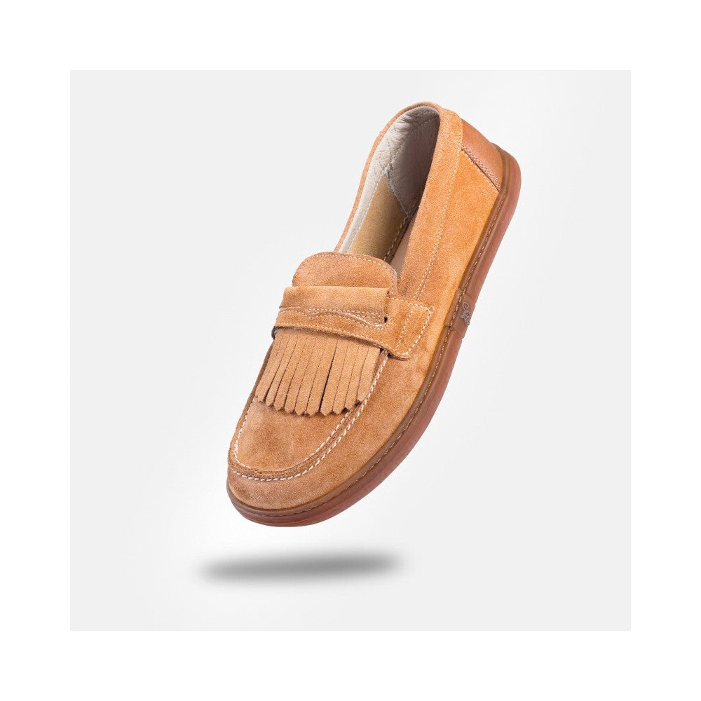 Magical Shoes Pienza Carrot Suede - Mocasines barefoot unisex camel
