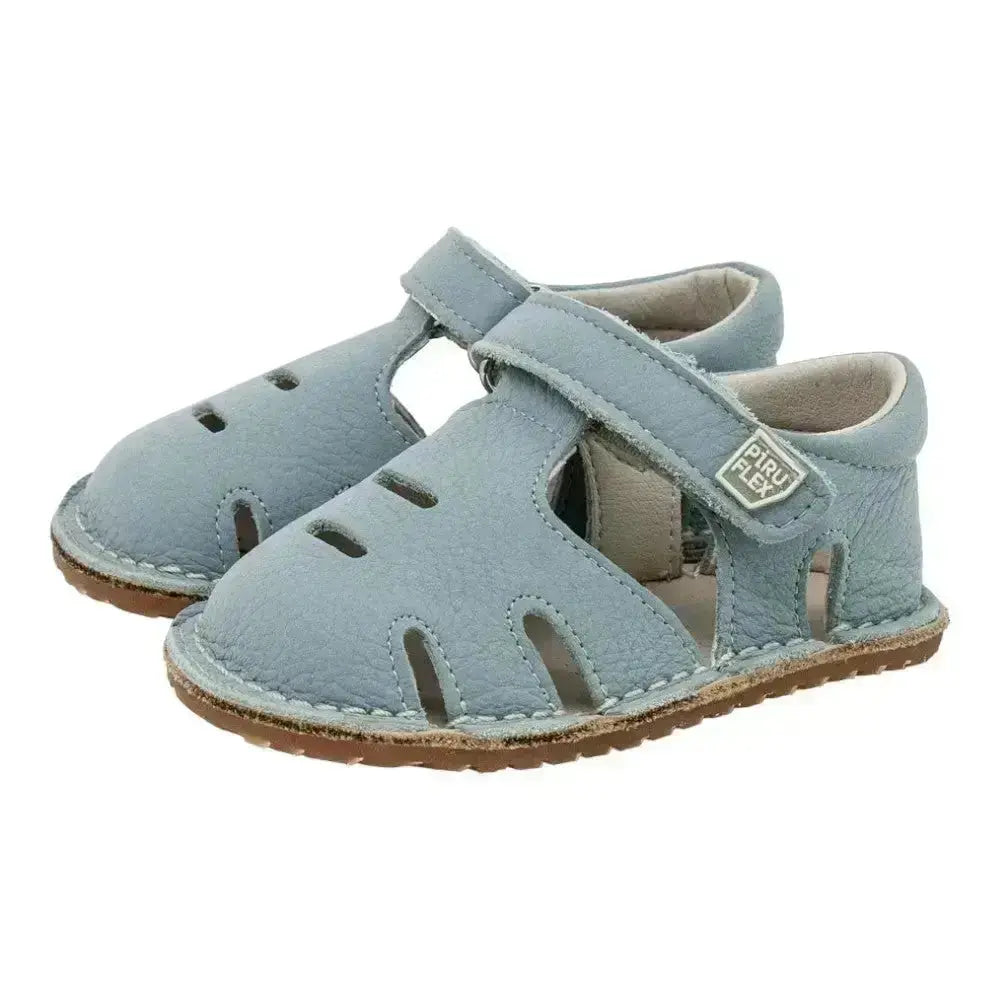 Piruflex - PF323-6 Davinci Safira - Sandalias barefoot infantiles azules