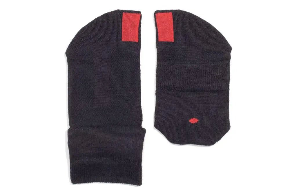 Plus12 - Black Cotton - calcetines respetuosos cortos - Cacles Barefoot