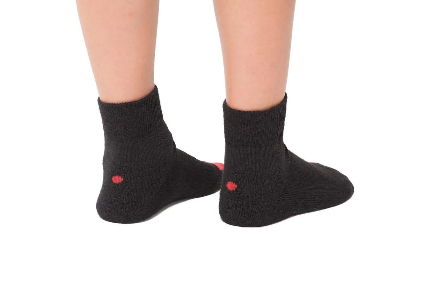 Plus12 - Black Cotton - calcetines respetuosos cortos - Cacles Barefoot