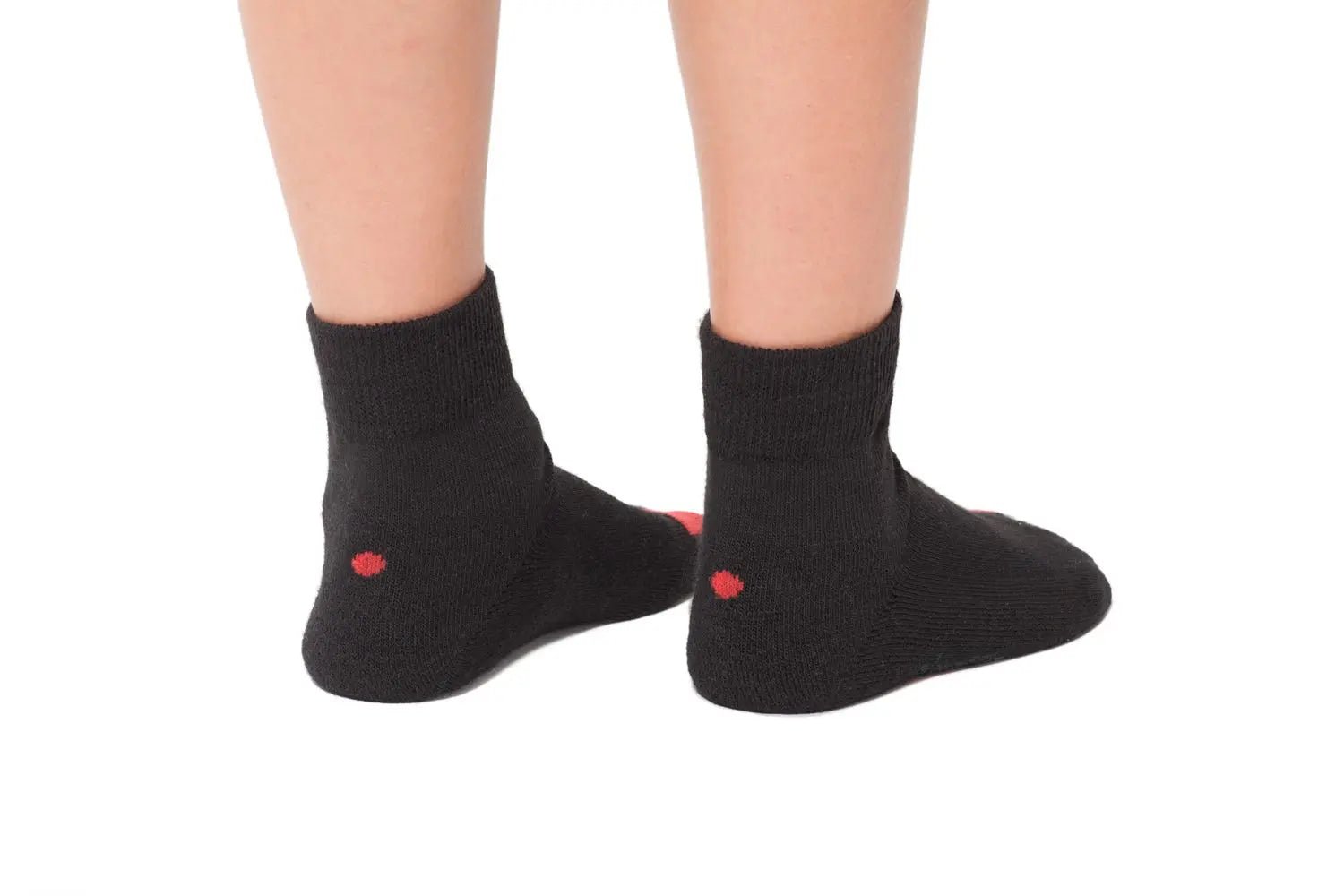 Plus12 - Black Cotton - calcetines respetuosos cortos - Cacles Barefoot