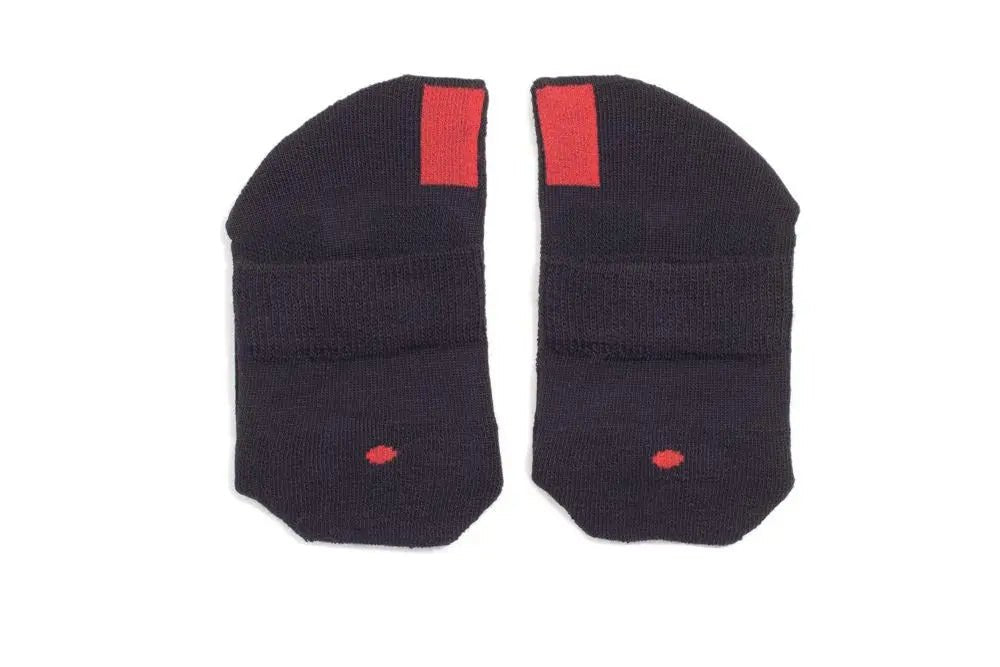 Plus12 - Black Cotton - calcetines respetuosos cortos - Cacles Barefoot