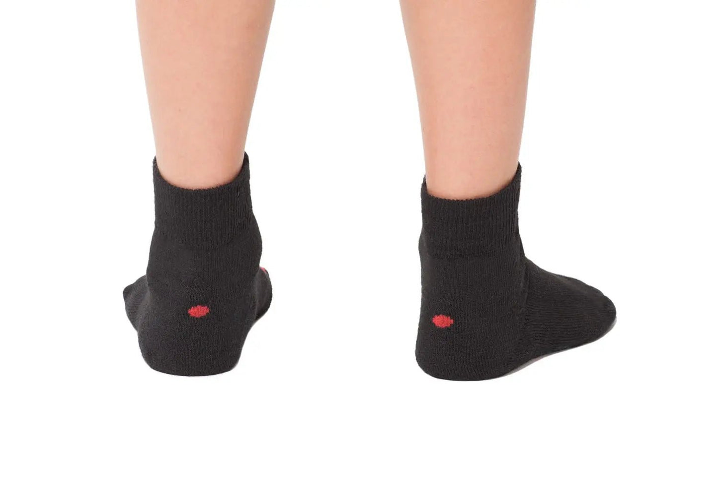 Plus12 - Black Cotton - calcetines respetuosos cortos - Cacles Barefoot