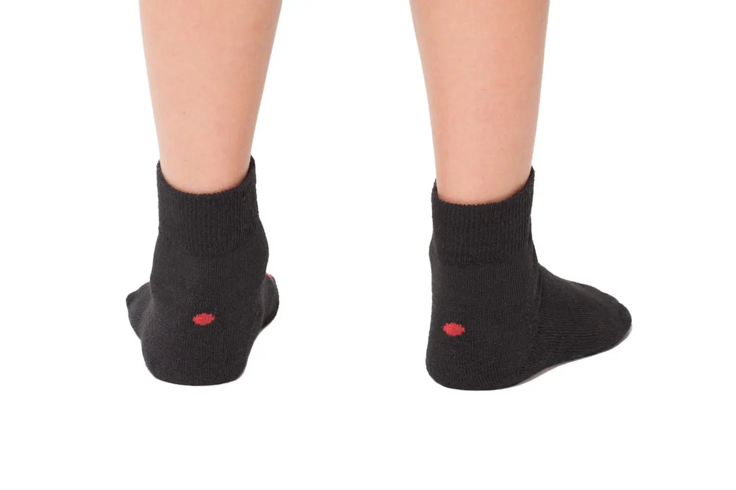 Plus12 - Black Cotton - calcetines respetuosos cortos - Cacles Barefoot