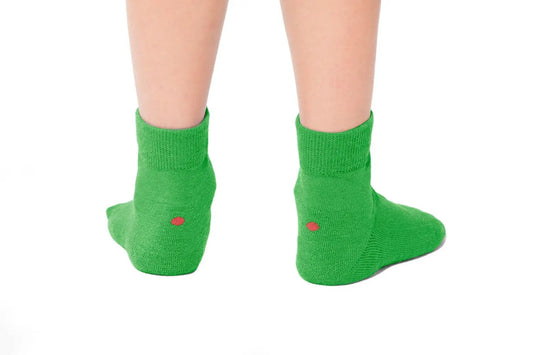 Plus12 - Green Cotton - calcetines respetuosos cortos - Cacles Barefoot