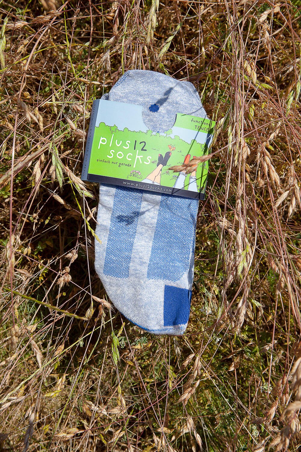 Plus12 - Sneaker Tencel y Lino Azul - Calcetines respetuosos tobilleros - Cacles Barefoot