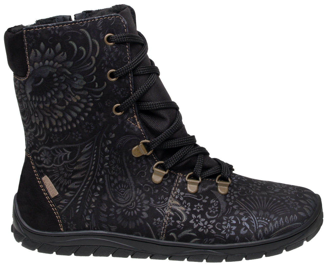 Fare Bare - Norry Winter Black - Bottines barefoot imperméables et chaudes unisexes